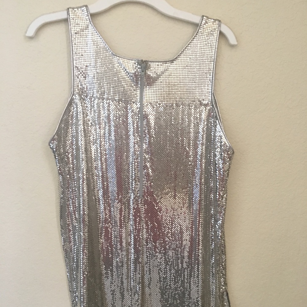 Vintage Metal chain mail Whiting and Davis top